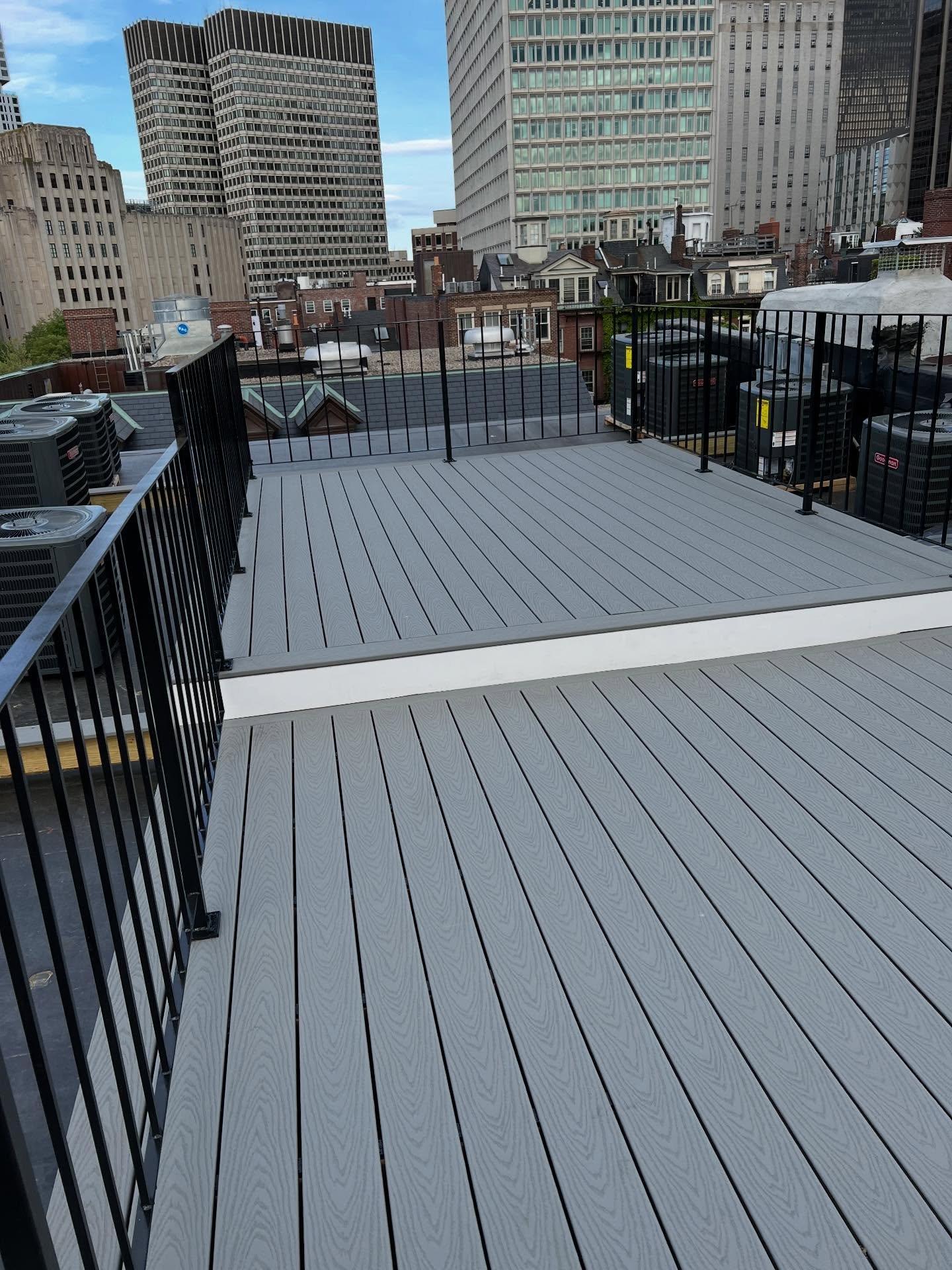 Rooftop deck rebuilt after leaks and safety concerns in Boston